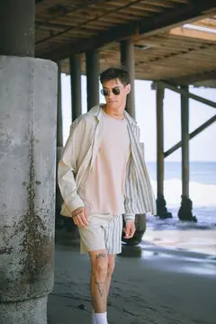 Forever 21 Forever 21 Reworked Striped Button Front Shirt Taupe/Multi. 2 Forever 21 Forever 21 Reworked Striped Button Front Shirt Taupe/Multi. 2