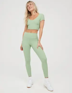 By Aerie Goals Ribbed Legging