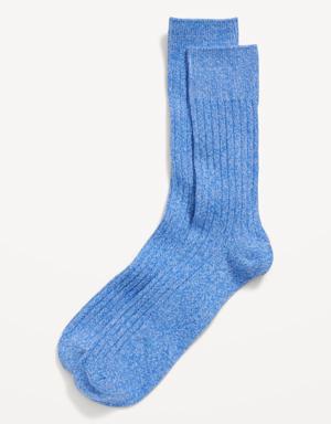 Old Navy Rib-Knit Crew Socks for Men blue