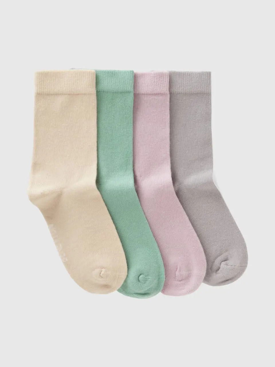 Benetton sock set in organic stretch cotton blend. 1