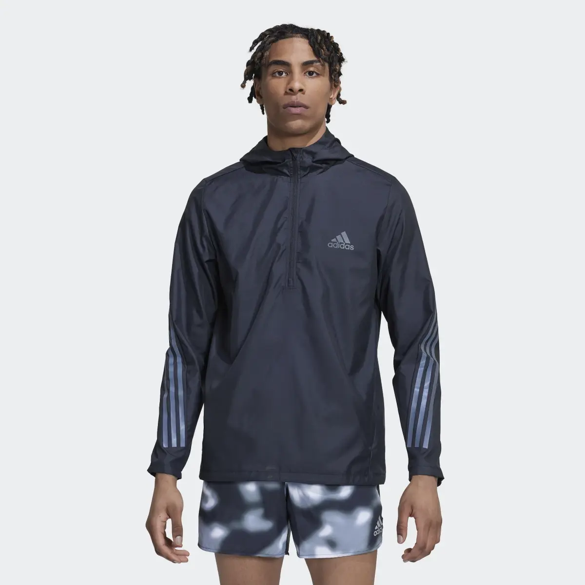 Adidas Run Icons 3-Stripes Jacket. 2