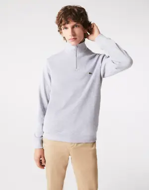 Men's Half-Zip Cotton Sweatshirt