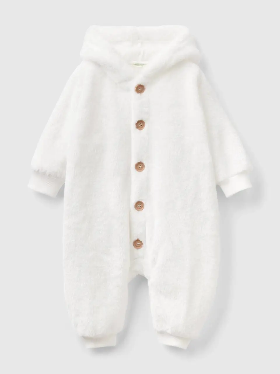 Benetton faux fur onesie. 1