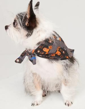 Halloween-Print Bandana for Pets multi