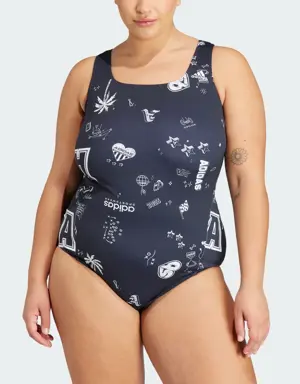 Brand Love Franchise Swimsuit (Plus Size)