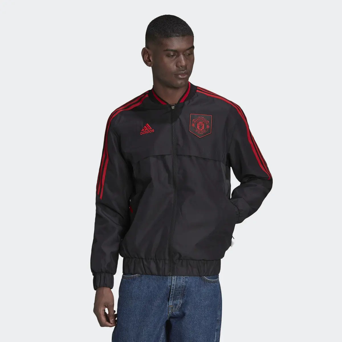 Adidas Manchester United Anthem Track Top. 2