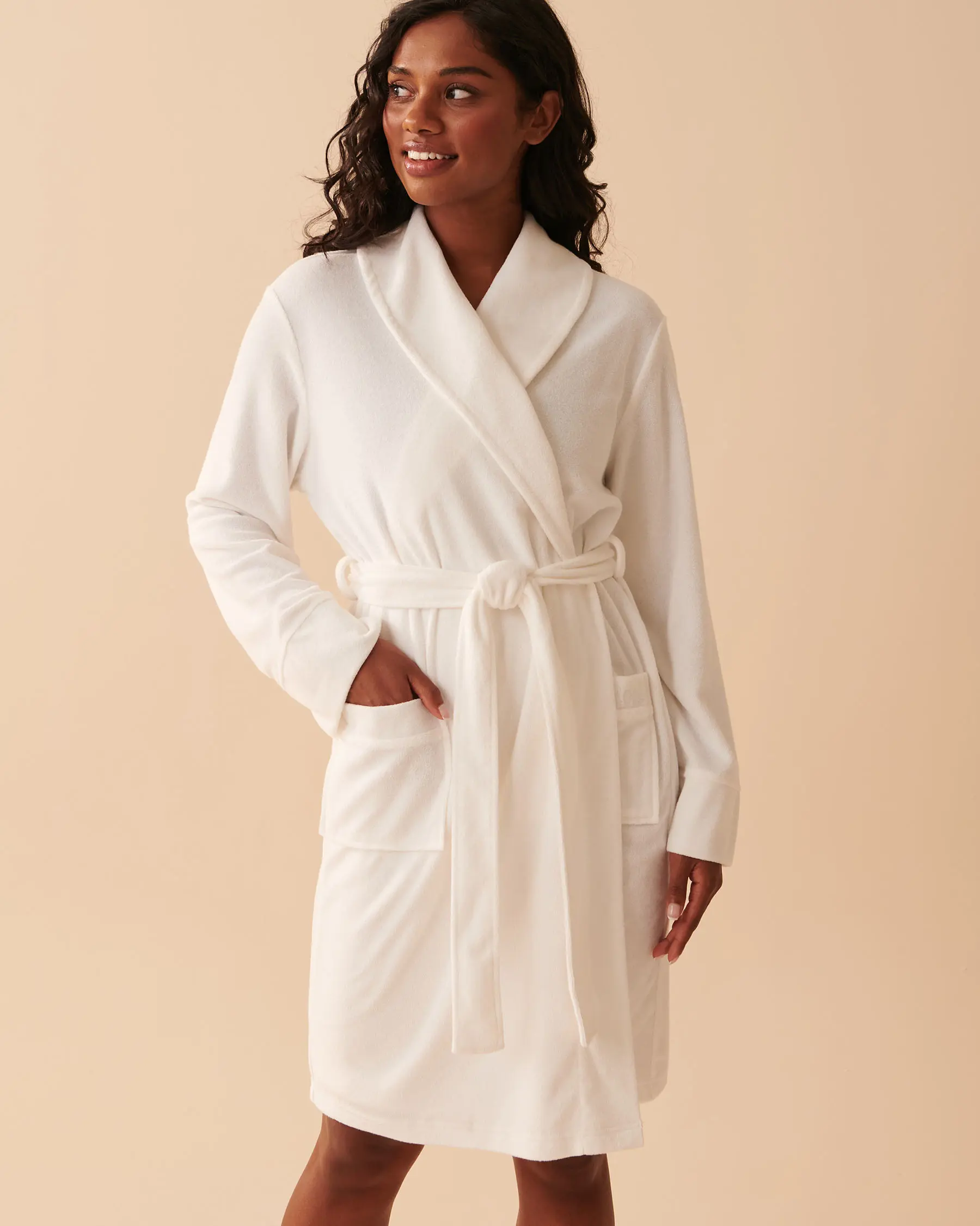 La Vie en Rose Terry Spa Robe. 1