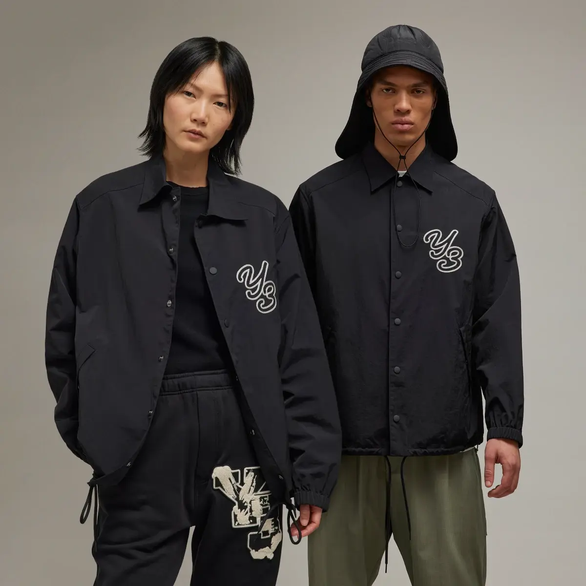 Adidas Y-3 Logo Coach Jacket. 1