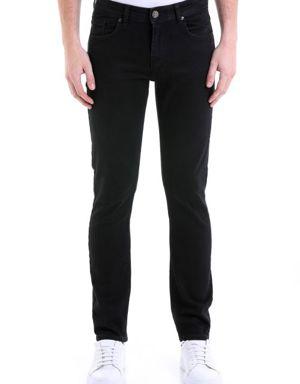 Siyah Dinamik Fit Basic 5 Cep Yüksek Bel Kot Pantolon