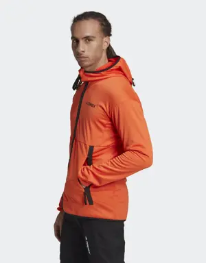 Adidas Terrex Tech Flooce Light Hooded Hiking Jacket. 3 Adidas Terrex Tech Flooce Light Hooded Hiking Jacket. 3