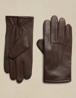 Leather Dress Gloves brown