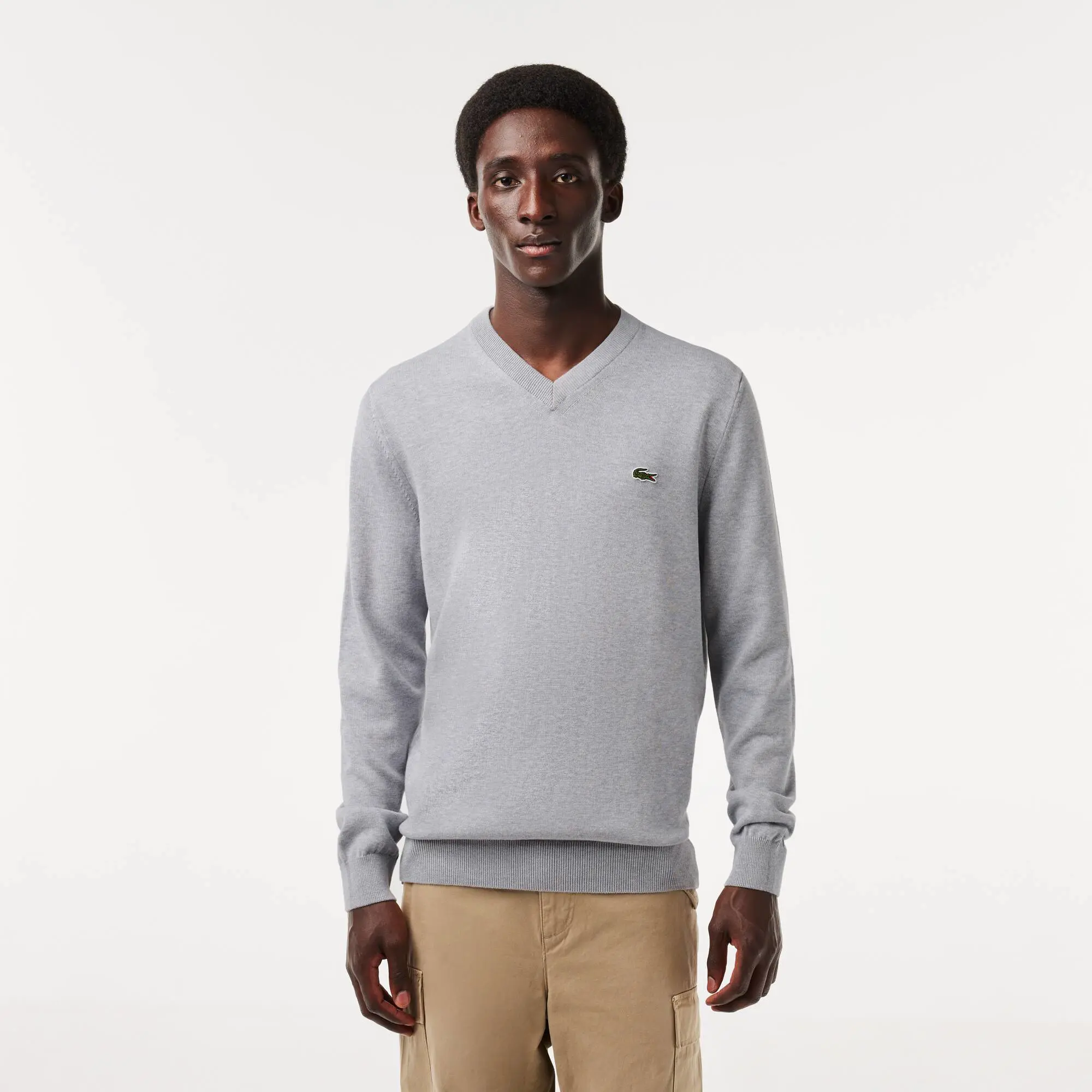 Lacoste men's shop v neck sweater