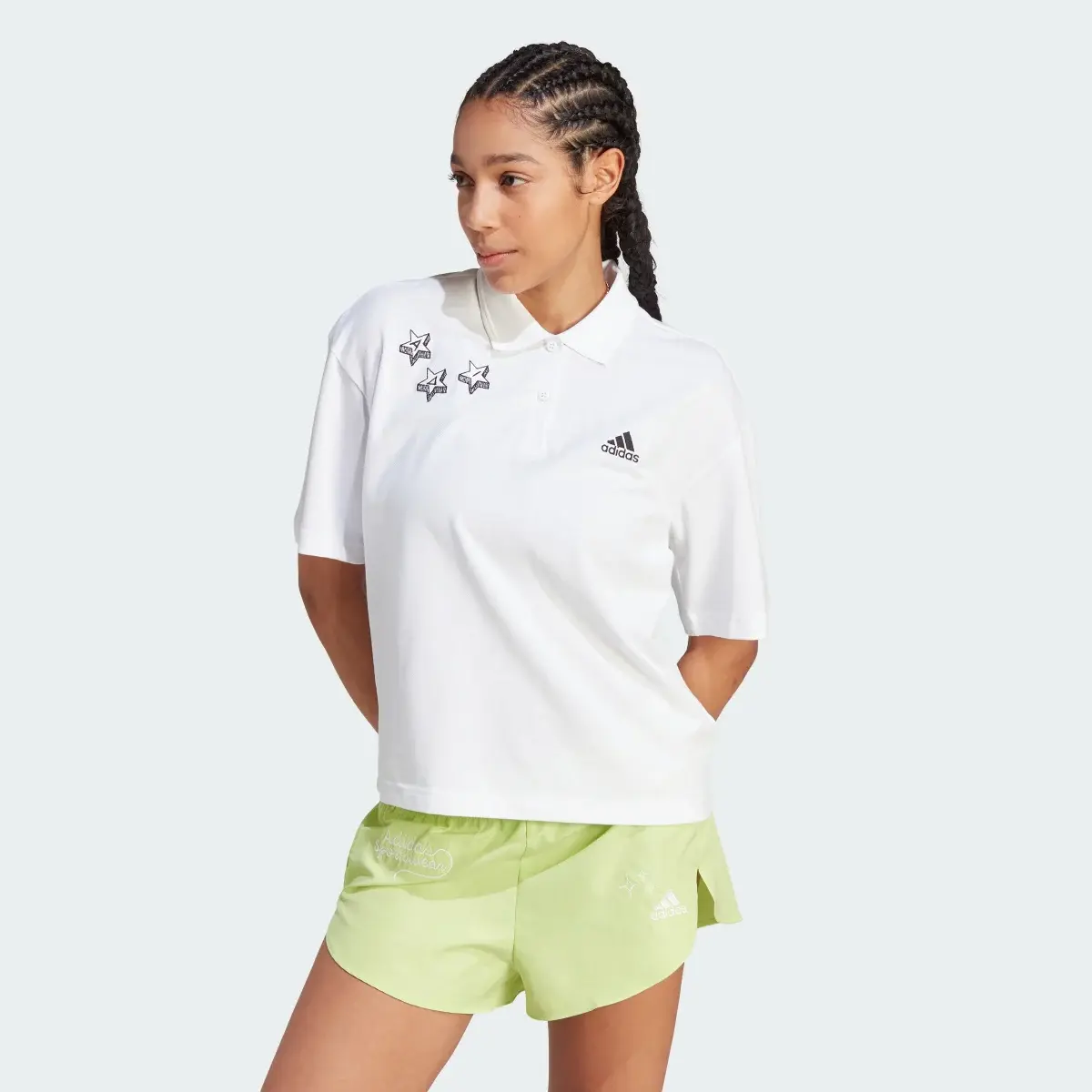 Adidas Scribble Embroidery Polo Shirt. 2