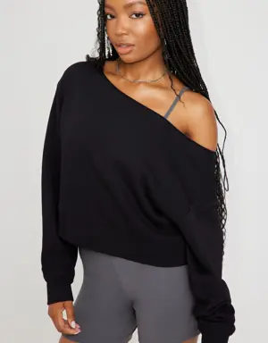 Off Shoulder Sweatshirt