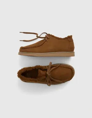 Kids Sherpa Moc Boots brown