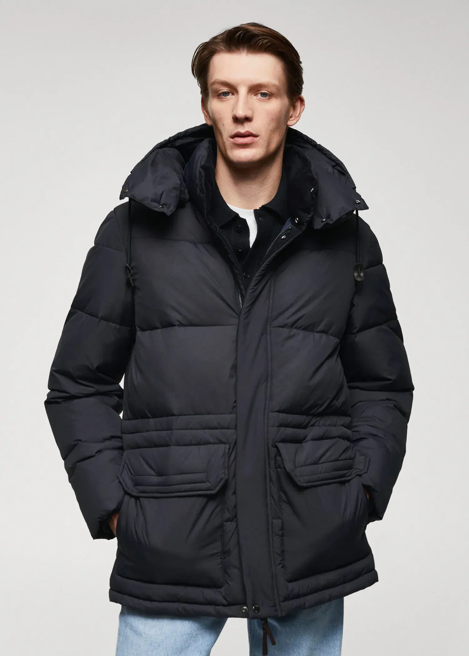 Mango Water-repellent quilted parka. 1