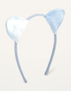 Old Navy Fleece Cat-Ear Headband for Girls blue
