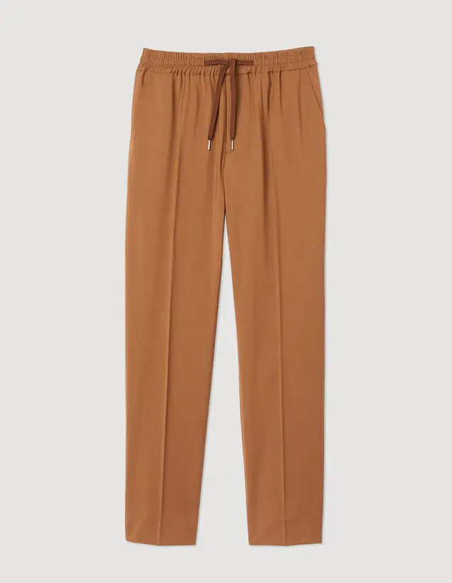 Sandro Elasticated straight-leg pants. 1