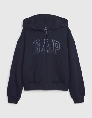 Kids Gap Arch Logo Hoodie blue