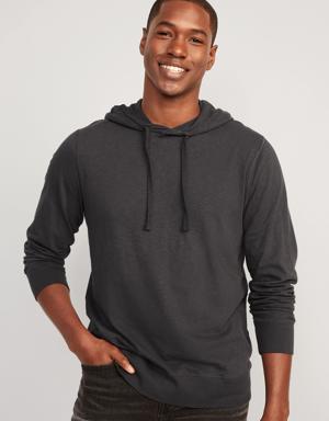Old Navy Slub-Knit Pullover Hoodie for Men black