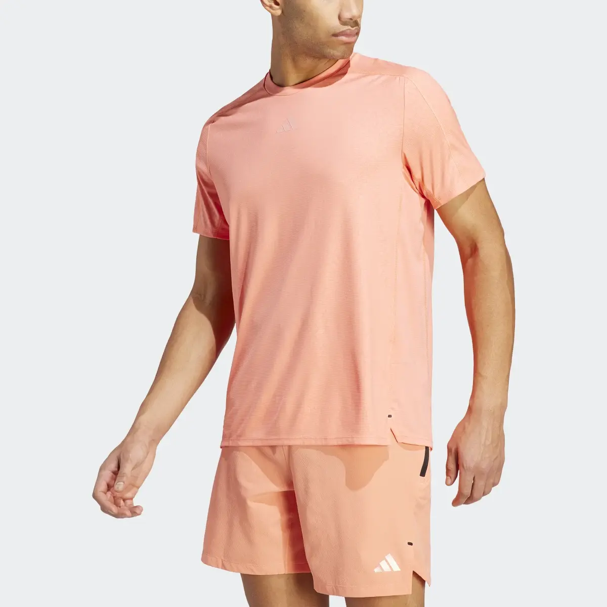 Adidas T-shirt imprimé d'entraînement en PU. 1