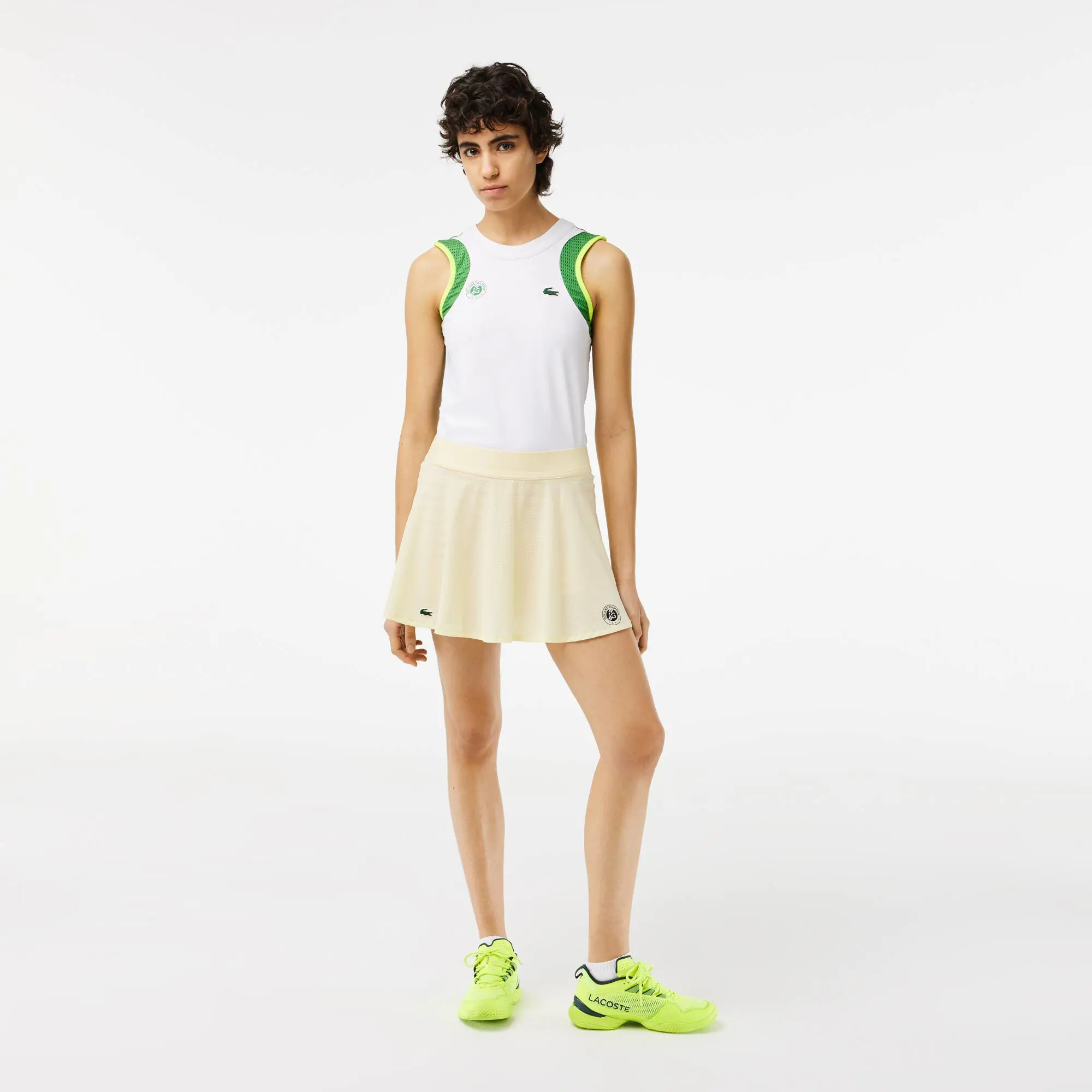Lacoste Women’s Roland Garros Edition Sport Skirt with Built-in Shorts. 1