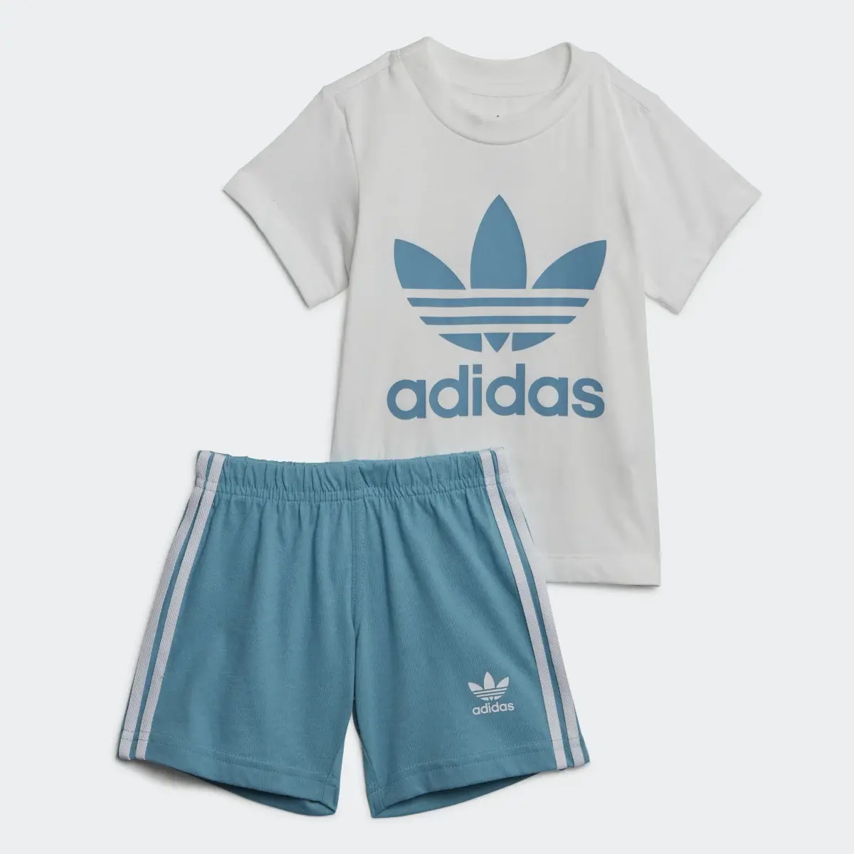 Adidas Trefoil Shorts Tee Set. 2