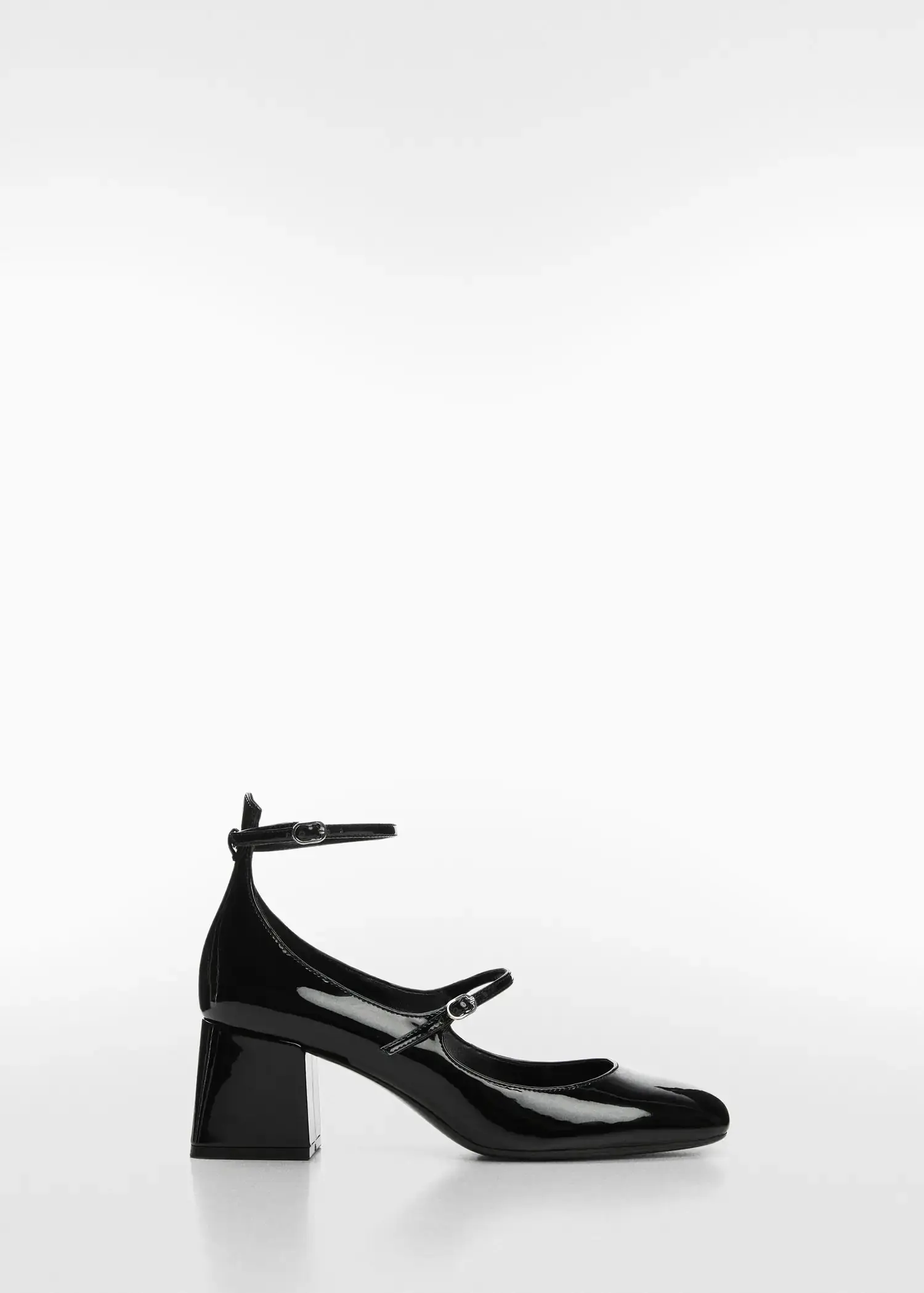 Mango Patent leather-effect shoes with buckle. 2