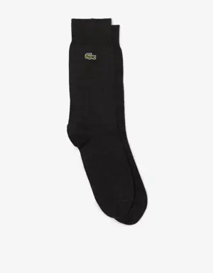 Lacoste Unisex Cotton Blend High-Cut Socks