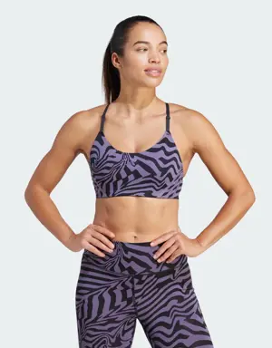 Aeroimpact Training Light-Support Jacquard 3-Stripes Bra