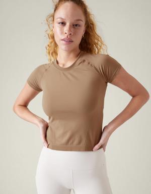 Momentum Seamless Sport Length Tee brown