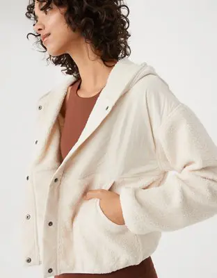 American Eagle By Aerie Sherpa Jacket. 1