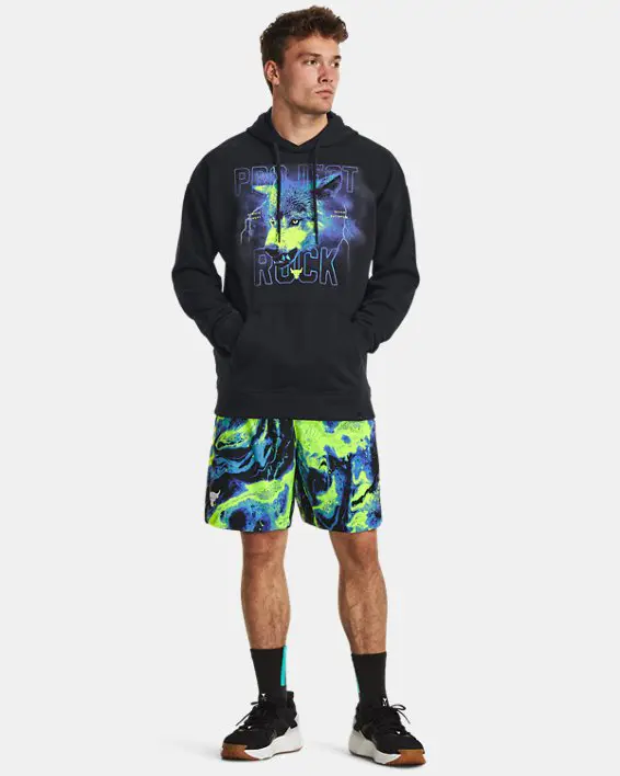 Under Armour Men's Project Rock Heavyweight Terry Hoodie. 3