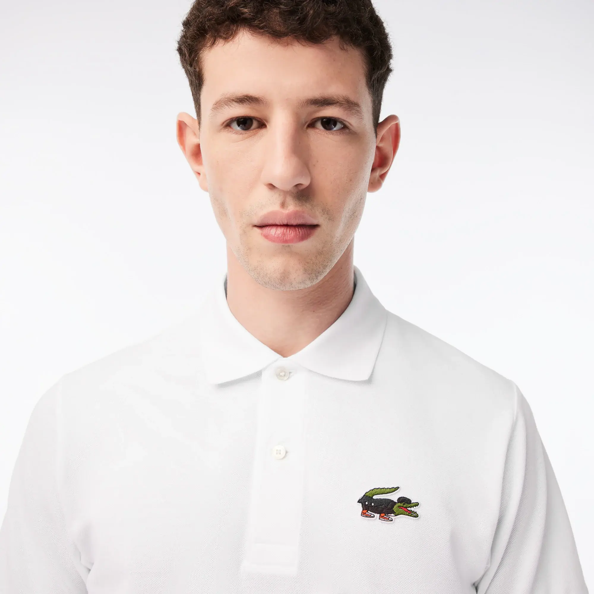 Lacoste Herren LACOSTE x Netflix Poloshirt aus Bio-Baumwolle. 1