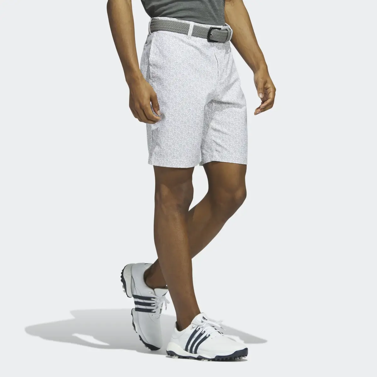 Adidas Ultimate365 Nine-Inch Printed Golf Shorts. 3