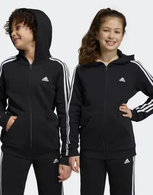Adidas Essentials 3-Stripes Fleece Full-Zip Hoodie