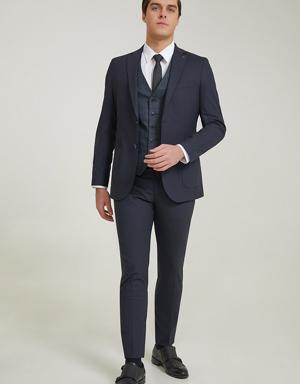 Tween Slim Fit Lacivert Takim Elbise Kombinli