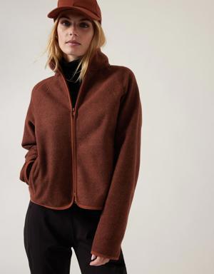 Stroll Fleece Full Zip Jacket brown