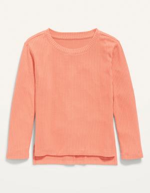 Cozy Long-Sleeve T-Shirt for Girls orange
