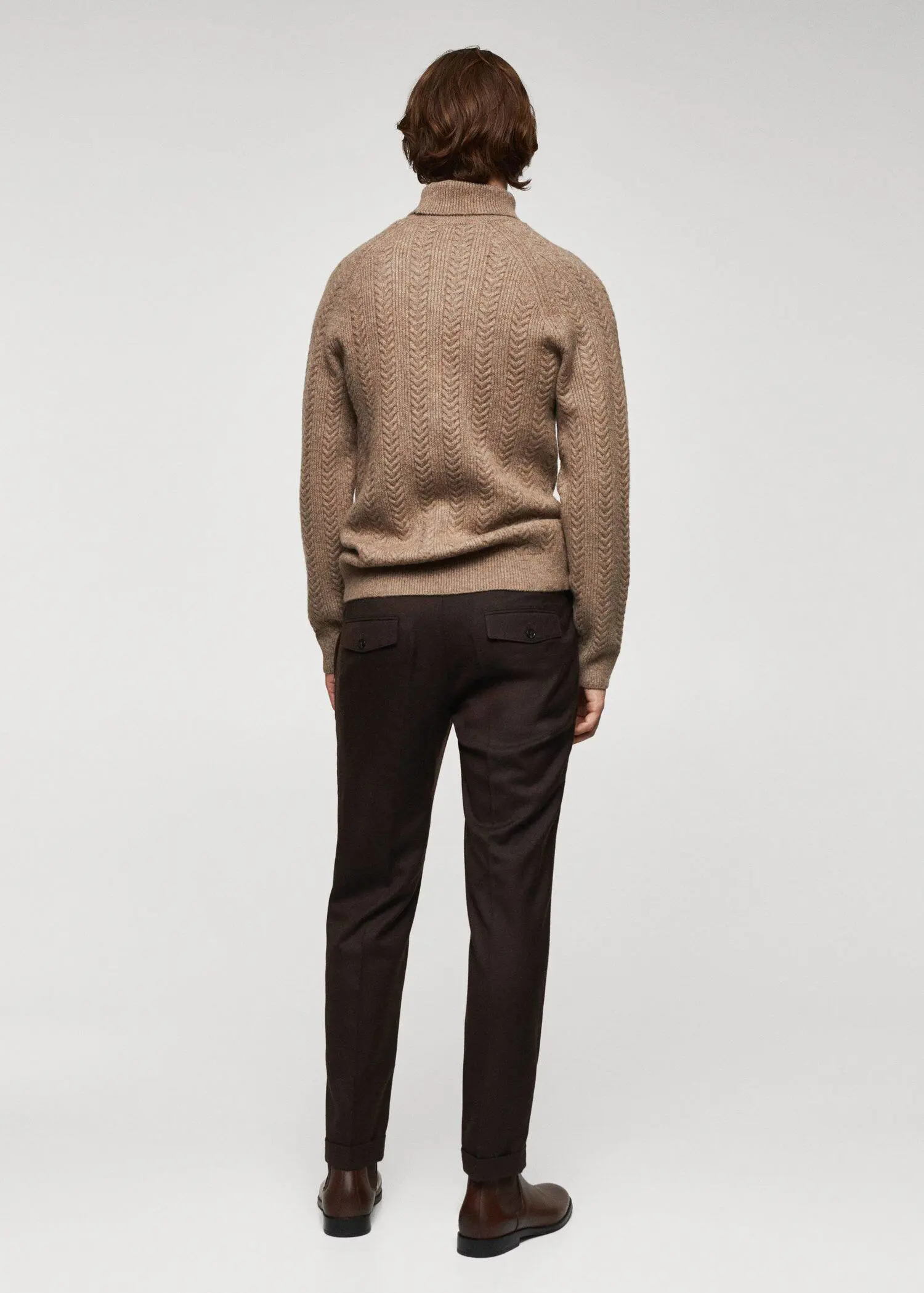 Mango Twisted turtleneck sweater. 3