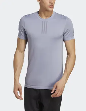 Adidas T-shirt d'entraînement de yoga sans coutures AEROKNIT Base