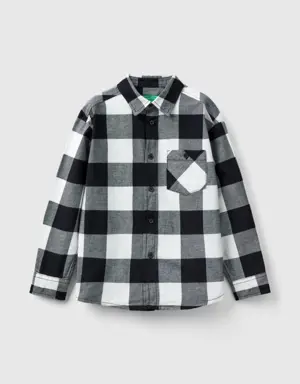 plaid shirt in 100% cotton