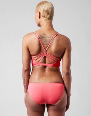 Athleta Ventura Crop Bikini Top D&#45DD pink
