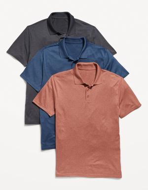 Old Navy Performance Core Polo 3-Pack for Men red