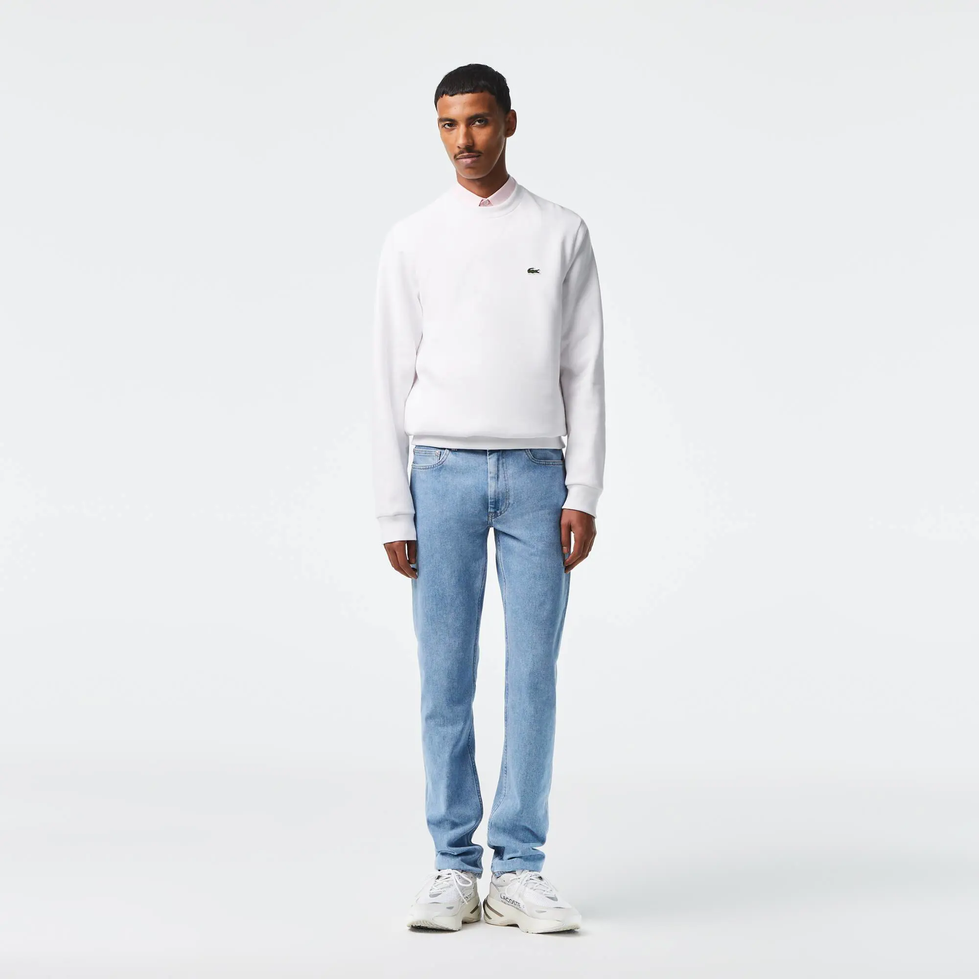 Lacoste Men's Slim Fit Stretch Cotton Denim Jeans. 1