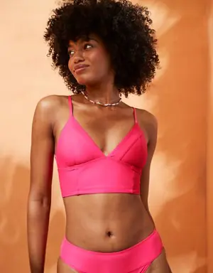 Seamed Longline Triangle Bikini Top