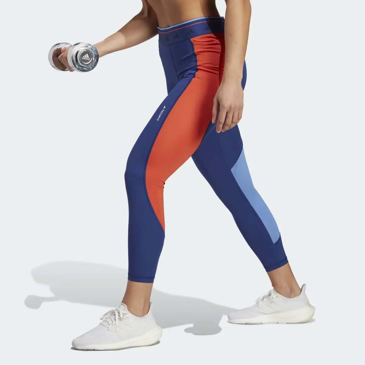 Adidas Techfit Colorblock 7/8 Leggings. 1