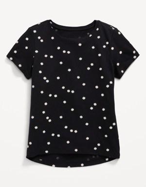 Old Navy Softest Printed T-Shirt for Girls black