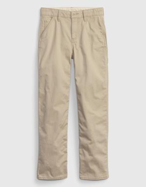Kids Carpenter Jeans with Washwell beige