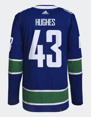 Canucks Hughes Home Authentic Jersey